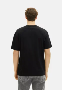 TOM TAILOR DENIMMIT PRINT - T-shirt Med Print - Black -Tom Tailor Denim Försäljning 0763a5c3ff8e4fae841eea20251a16d1