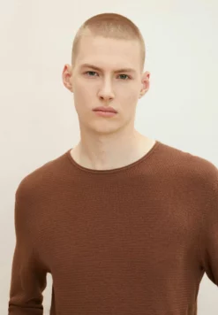 TOM TAILOR DENIMZIGZAG STRUCTURED CREWNECK - Stickad Tröja - Light Wood Brown 12 TOM TAILOR DENIMZIGZAG STRUCTURED CREWNECK - Stickad Tröja - Light Wood Brown -Tom Tailor Denim Försäljning 4074846508344e35bb55b00af17efe51