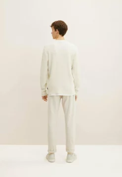 TOM TAILOR DENIMFAKE DOUBLE LAYER - Stickad Tröja - Soft Light Beige Melange -Tom Tailor Denim Försäljning 6c73d92f133445229906da50bf3346c5