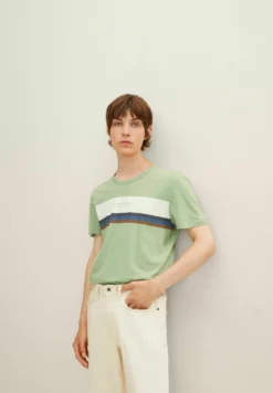 TOM TAILOR DENIMT-shirt Med Print - Cold Green