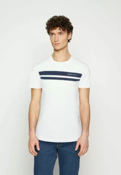 TOM TAILOR DENIMT-shirt Med Print - White