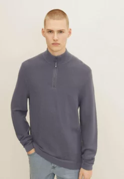 TOM TAILOR DENIMMIT TROY - Stickad Tröja - Coal Grey