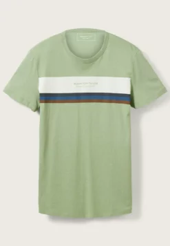 TOM TAILOR DENIMT-shirt Med Print - Cold Green -Tom Tailor Denim Försäljning 98e201b6c08846b2a7a47558a872c6e6