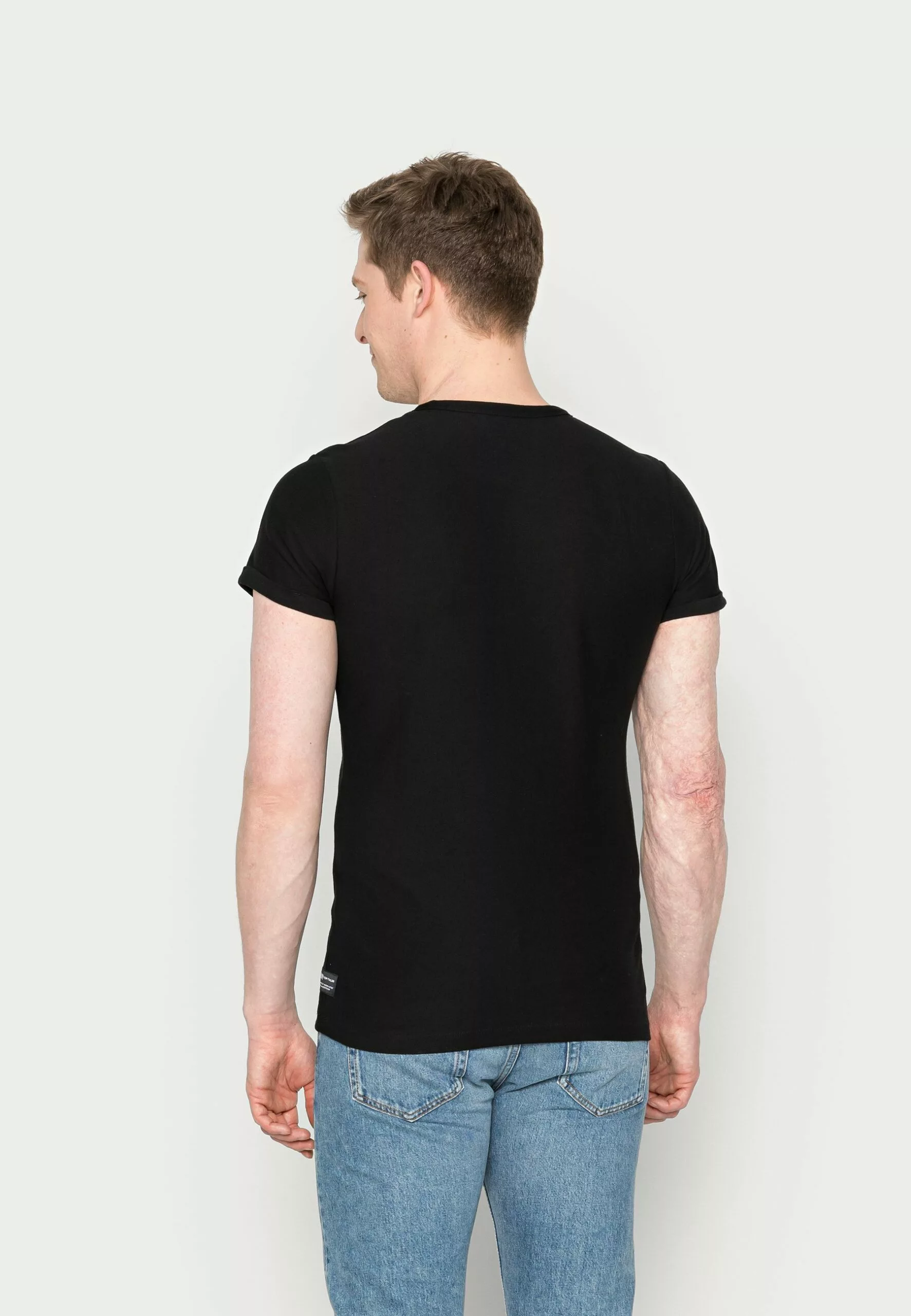 TOM TAILOR DENIMWITH POCKET AND TURNUP - T-shirt - Bas - Black 5 TOM TAILOR DENIMWITH POCKET AND TURNUP - T-shirt - Bas - Black - Bild 3