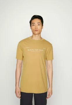 TOM TAILOR DENIMT-shirt Med Print - Brown Rice