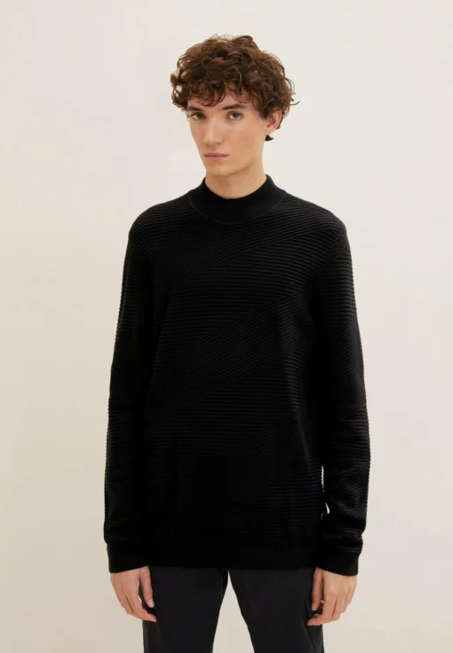 TOM TAILOR DENIMStickad Tröja - Anthracite Gray -Tom Tailor Denim Försäljning de1d1ee616c3477b89f87ee56a3c591a