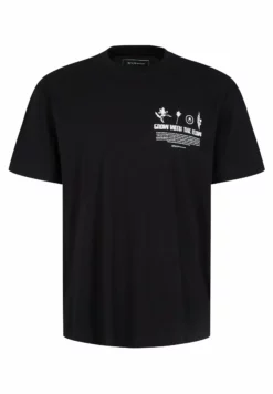 TOM TAILOR DENIMMIT PRINT - T-shirt Med Print - Black -Tom Tailor Denim Försäljning e024fdbab3ca41c791a5e809fdad5e7c